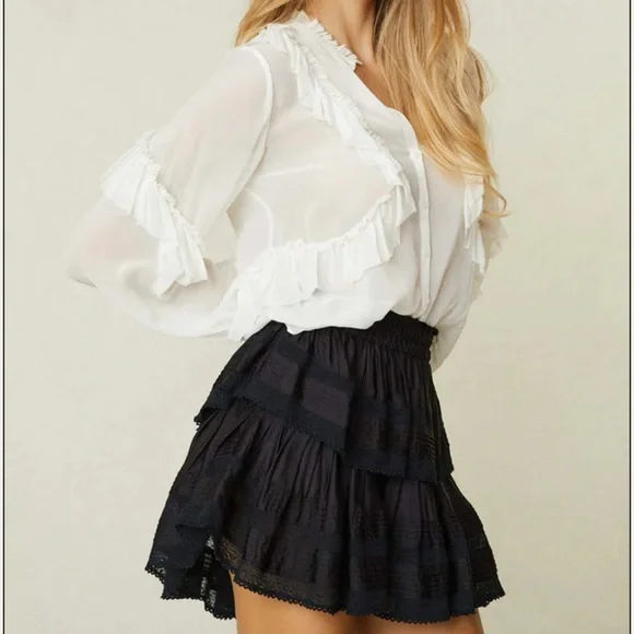 Love Shack Fancy brand new Ruffle mini skirt. - Picture 2 of 7